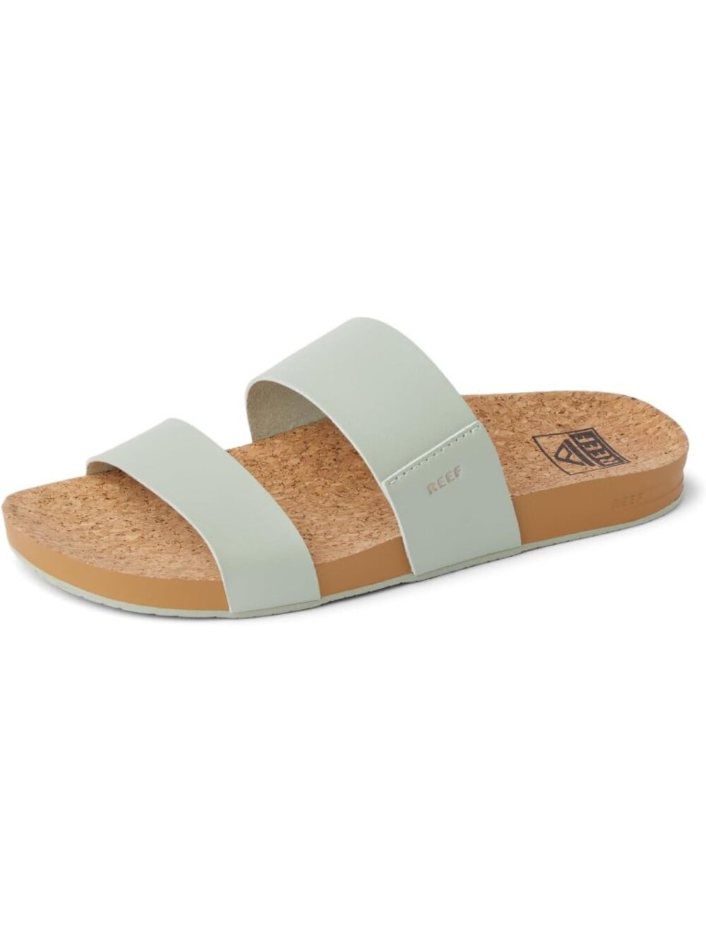 Women's Sage Open-Toe Footwear Cushion Vista Solid Slide Rubber Sandal Shoes